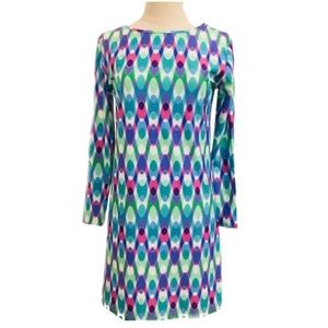 Glamourpuss NYC Mod,Geometric, Retro-Midi Dress XS